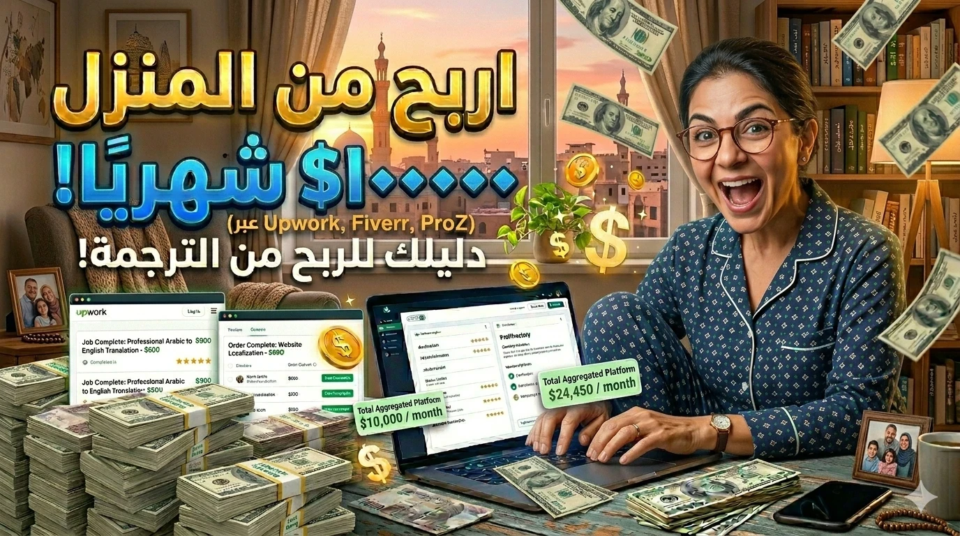 image about 💰 أفضل مواقع الترجمة للعمل من المنزل 2026 | اربح بالدولار بدون خبرة من الإنترنت