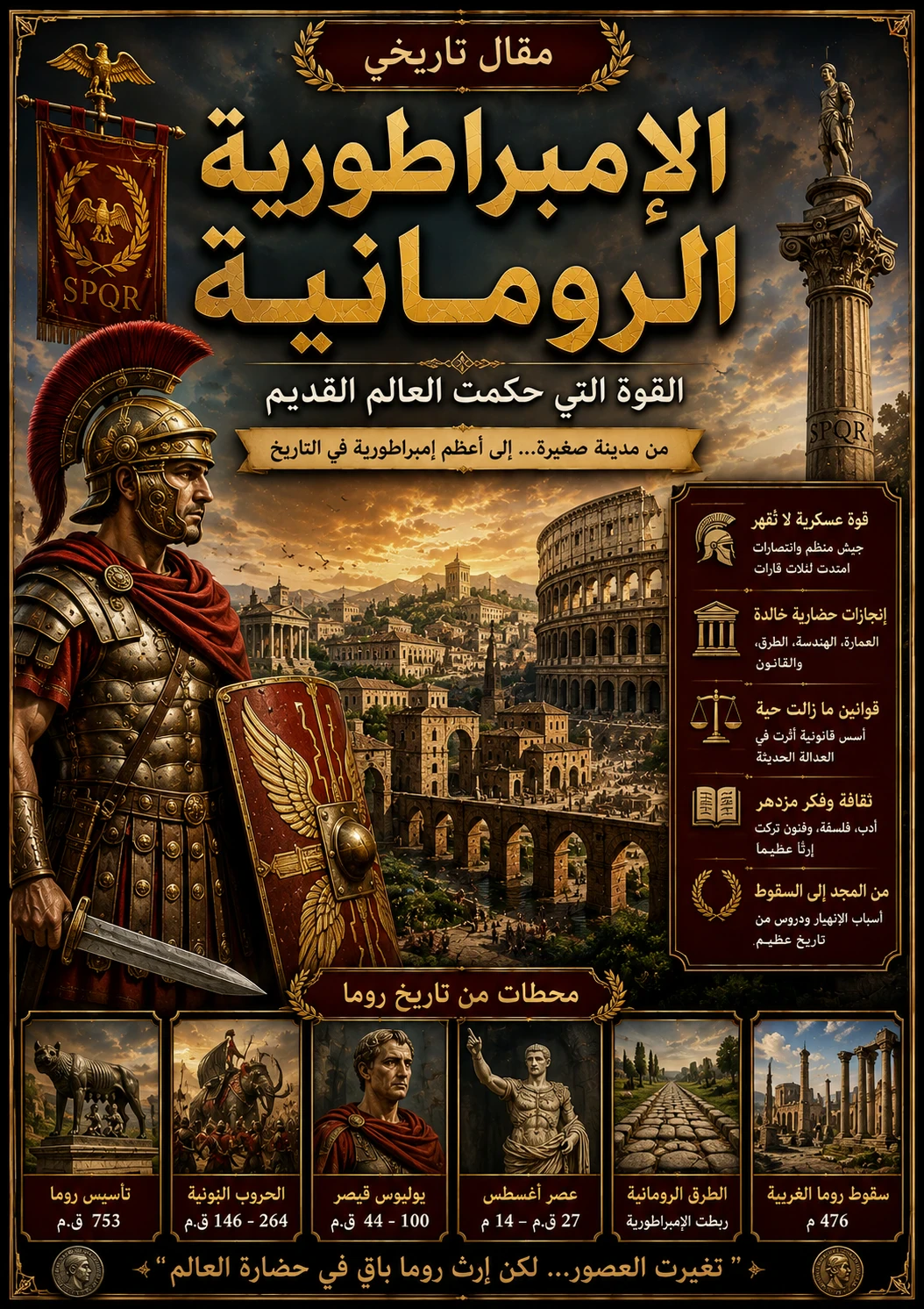 image about الإمبراطورية الرومانية: القوة التي حكمت العالم القديم