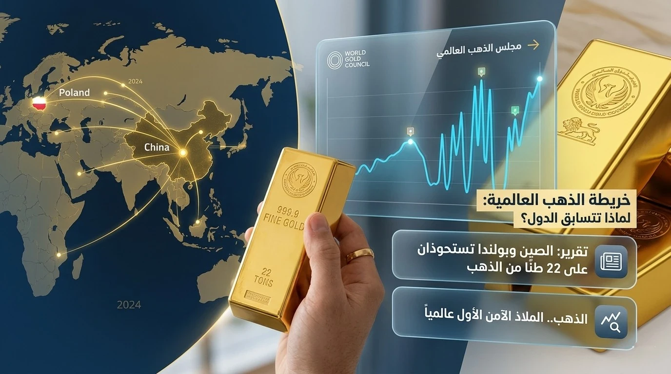 image about خريطة الذهب العالمية: لماذا تتسابق الدول علي شراء المعدن الأصفر الان؟