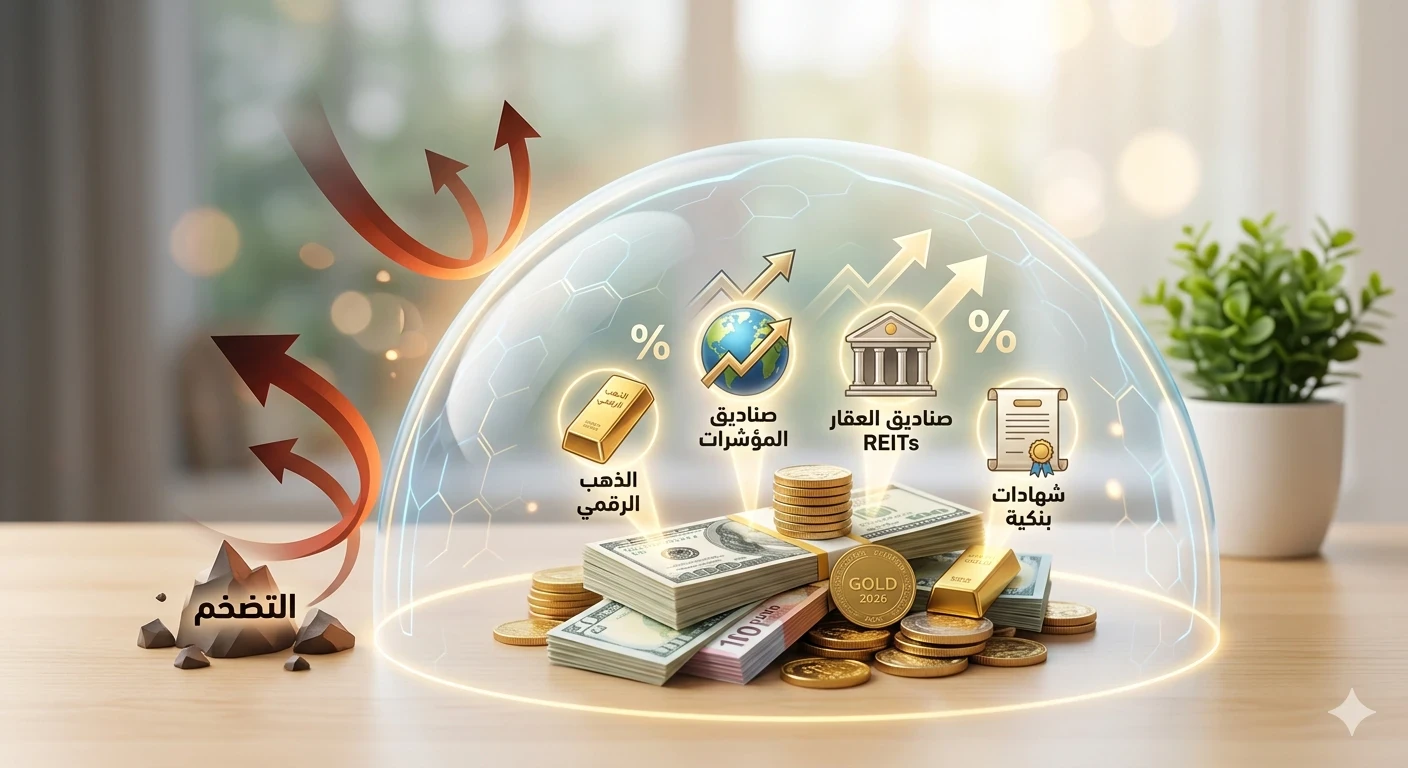 image about أفضل طرق الاستثمار بمبالغ صغيرة لحماية مدخراتك من التضخم (دليل 2026)