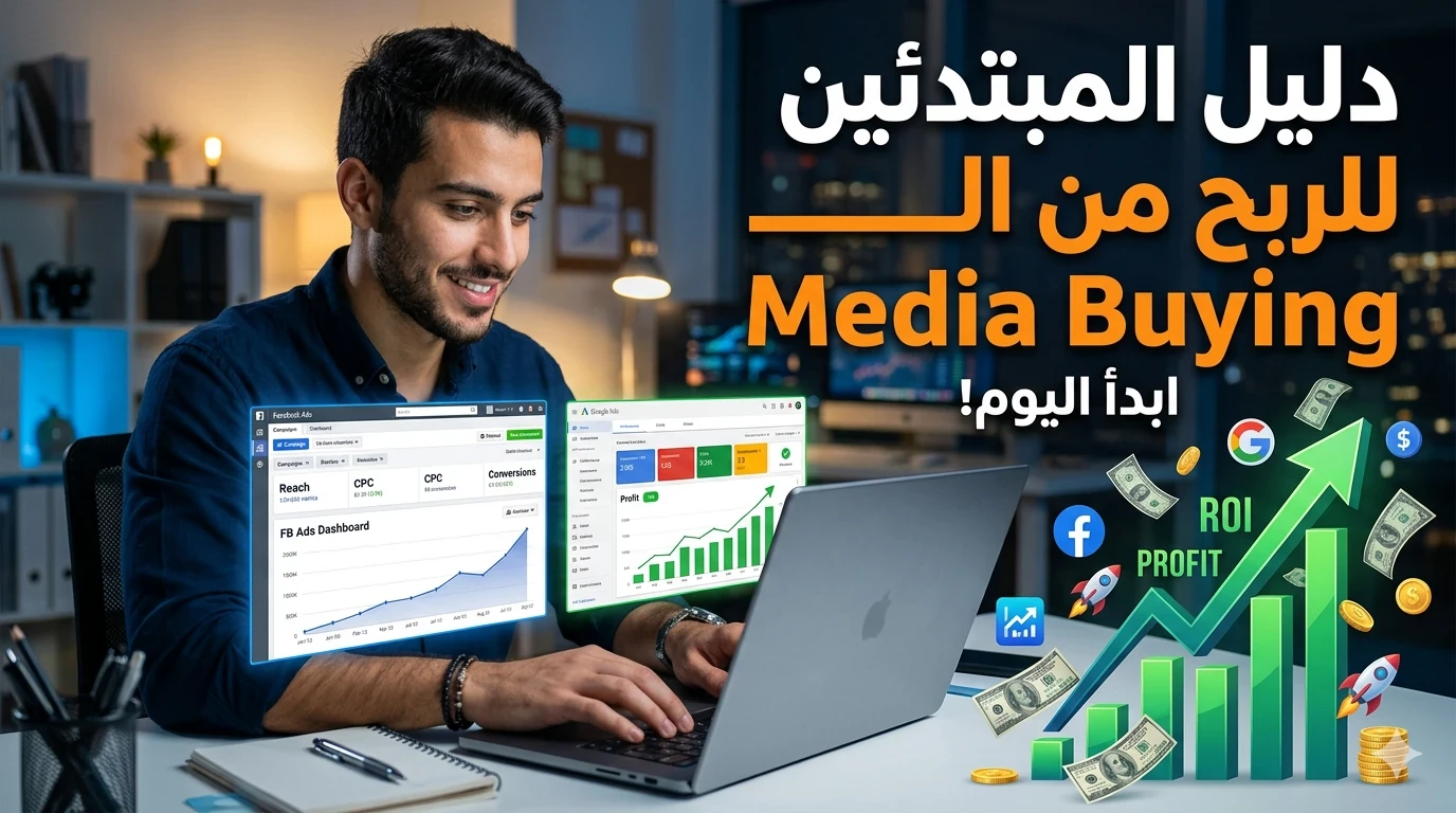 image about دليل المبتدئين لربح المال من الـ Media Buying خطوة بخطوة: من الصفر إلى أول عميل