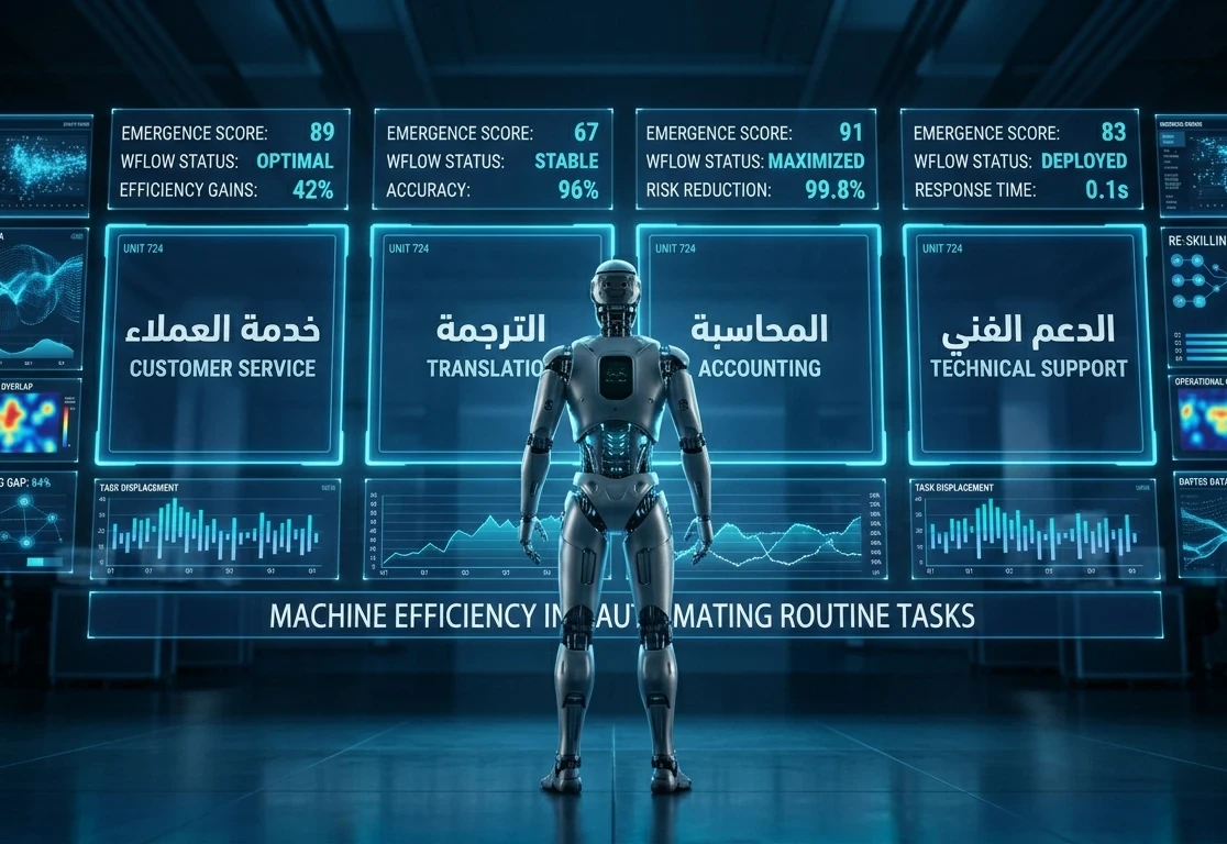 image about هل سيستولي الذكاء الاصطناعي على وظيفتك؟ 7 وظائف مهددة بالاختفاء ومستقبل العمل في 2026