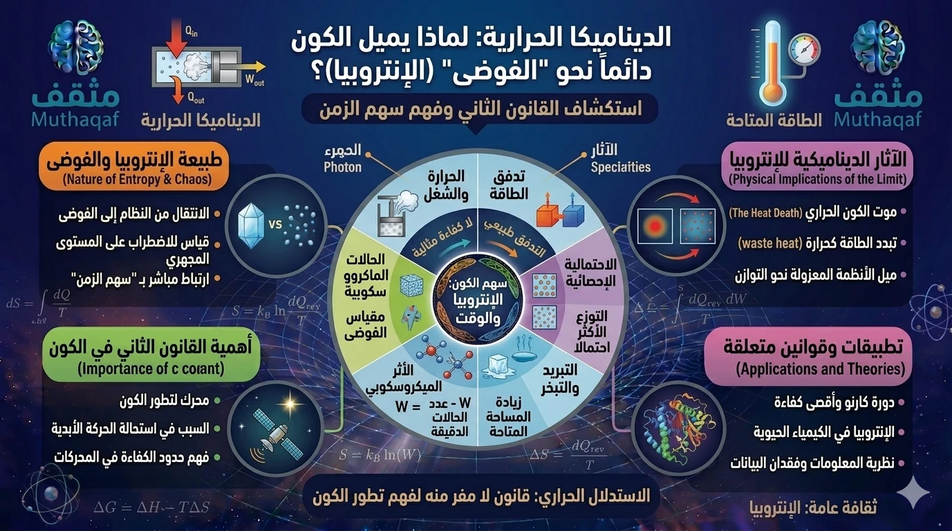 image about الديناميكا الحرارية: لماذا يميل الكون دائماً نحو الفوضى (الإنتروبيا)؟