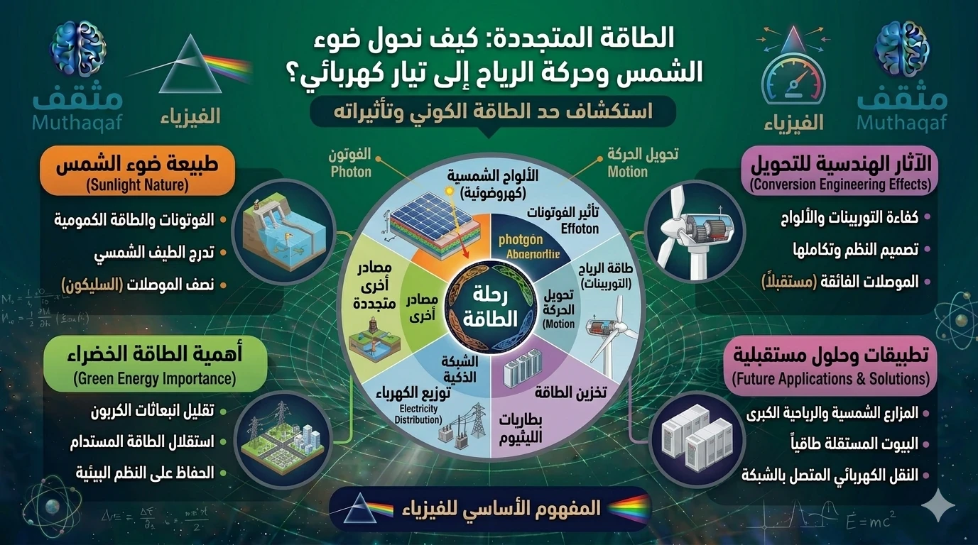 image about الطاقة المتجددة: كيف نحول ضوء الشمس وحركة الرياح إلى تيار كهربائي؟