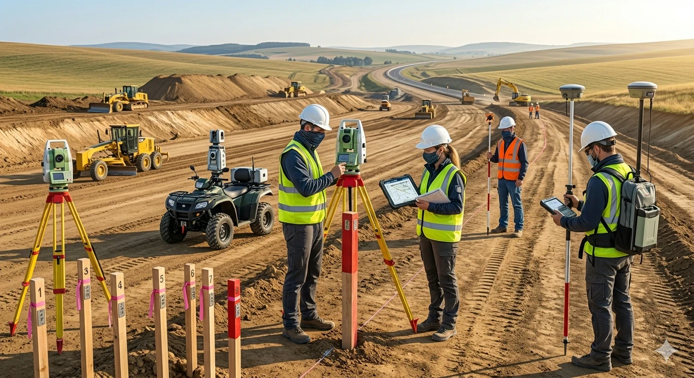 image about احترف هندسة الطرق عن طريق التعرف عن مراحل انشاء الطريق من البداية حتى الانتهاء من الرصف .