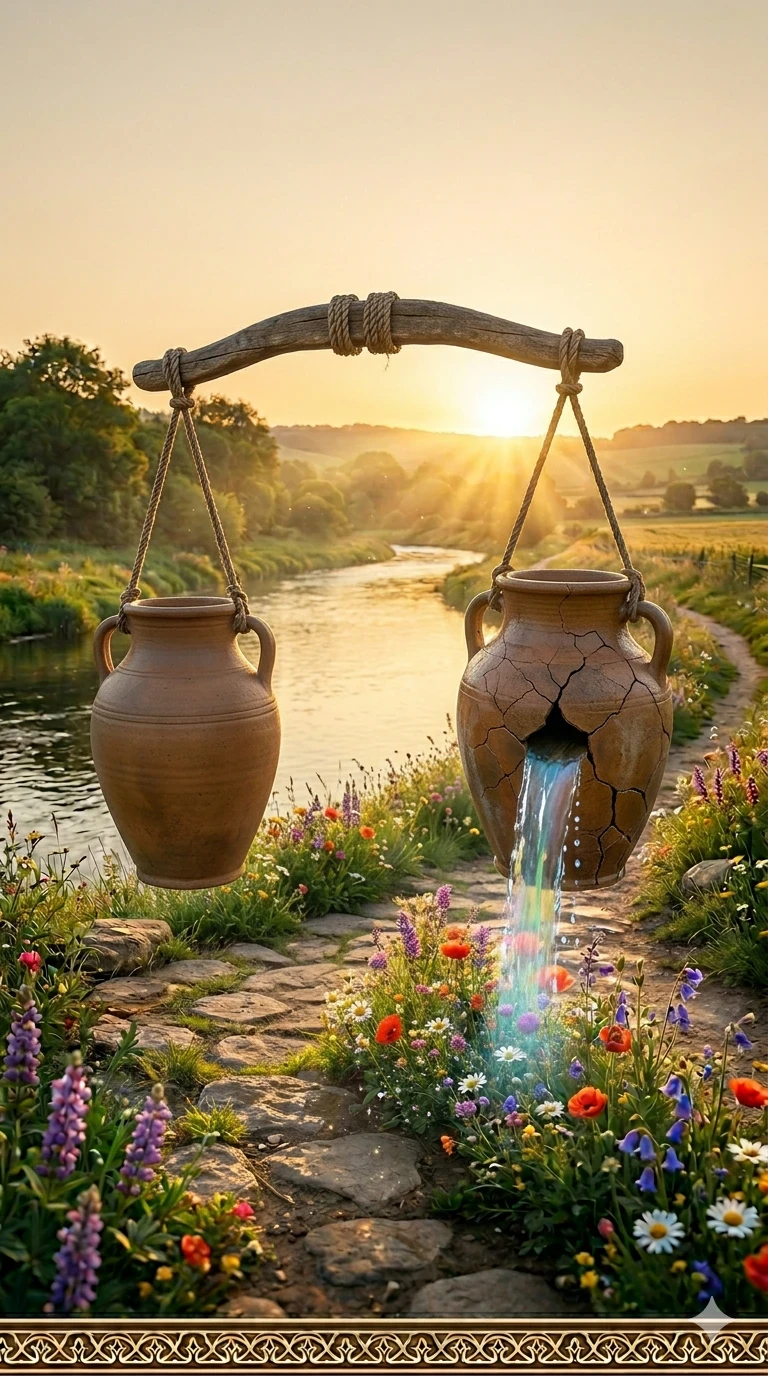 image about قصة الجرة المشروخة (أهمية تقبل العيوب)