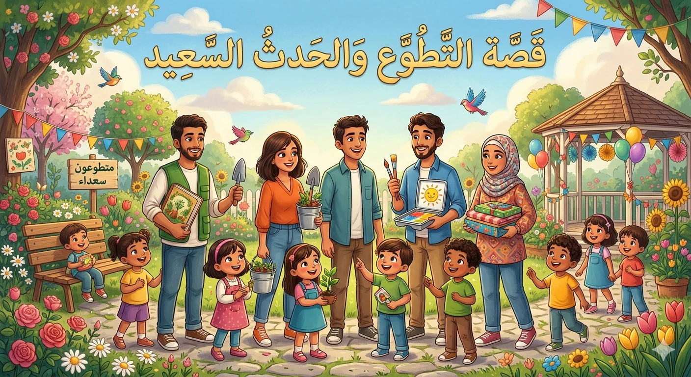 image about قصة التطوع والحدث السعيد