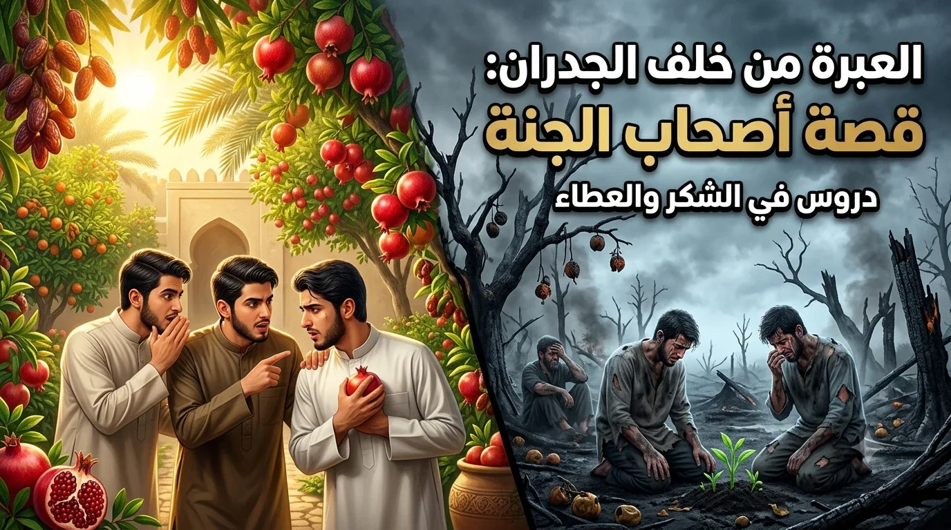 image about العبرة من خلف الجدران: قصة أصحاب الجنة والدرس الخالد في العطاء.