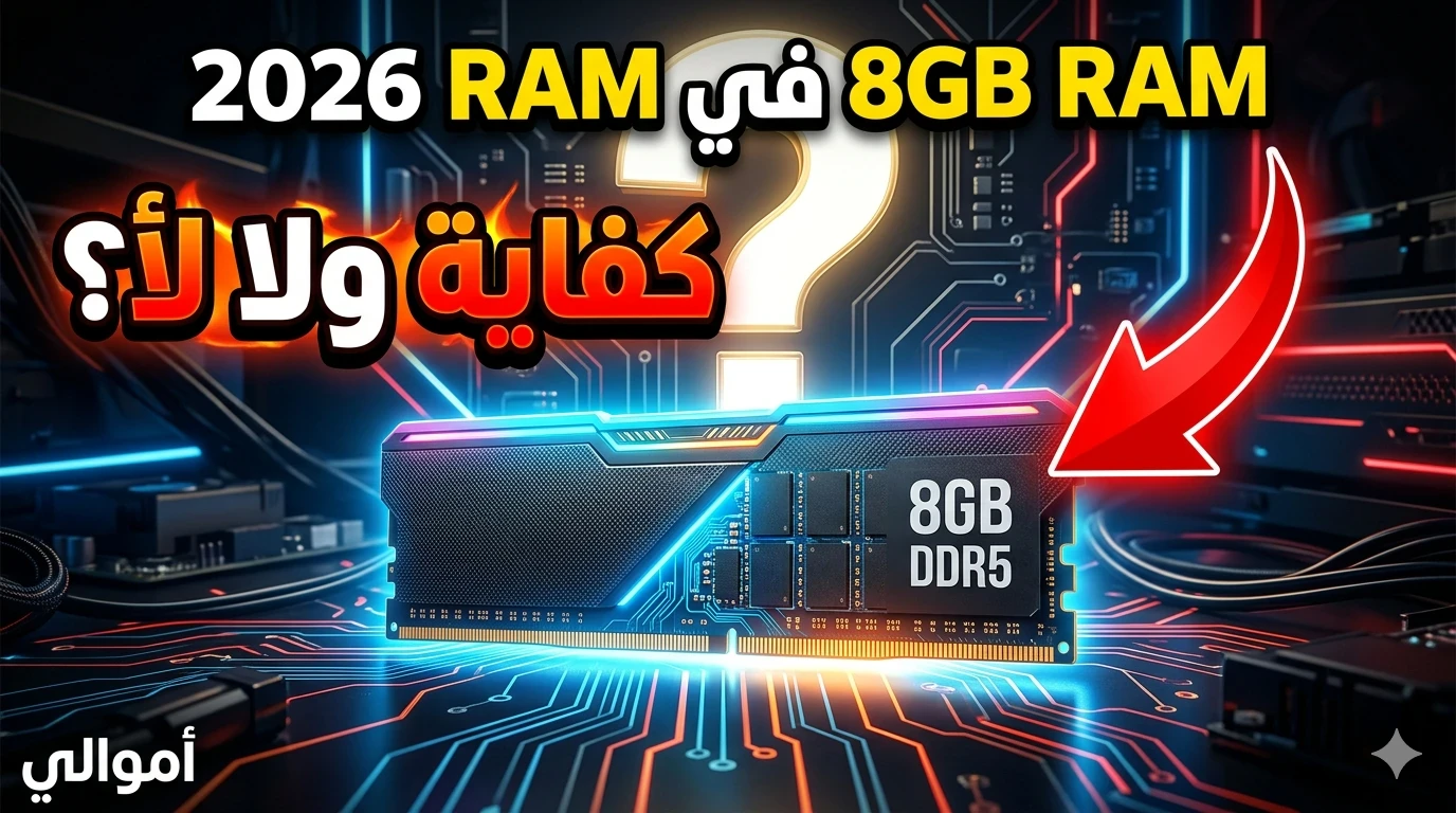 image about هل 8GB RAM كافية في 2026؟ الحقيقة الكاملة قبل ما ترقي جهازك