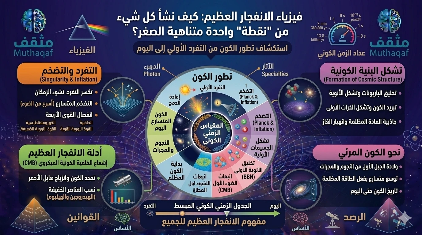 image about فيزياء الانفجار العظيم: كيف نشأ كل شيء من