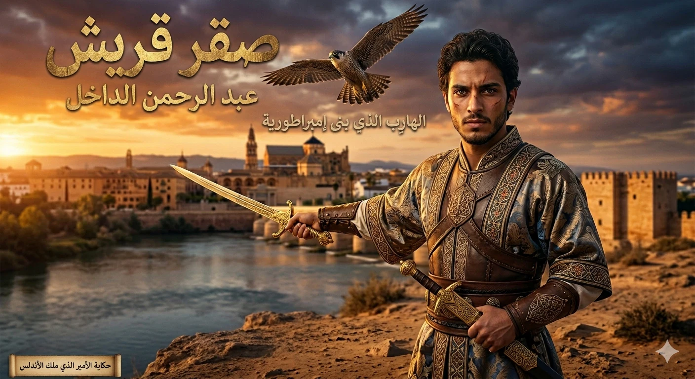 image about 👑 صقر قريش: الهارب الذي بنى إمبراطورية من الرماد