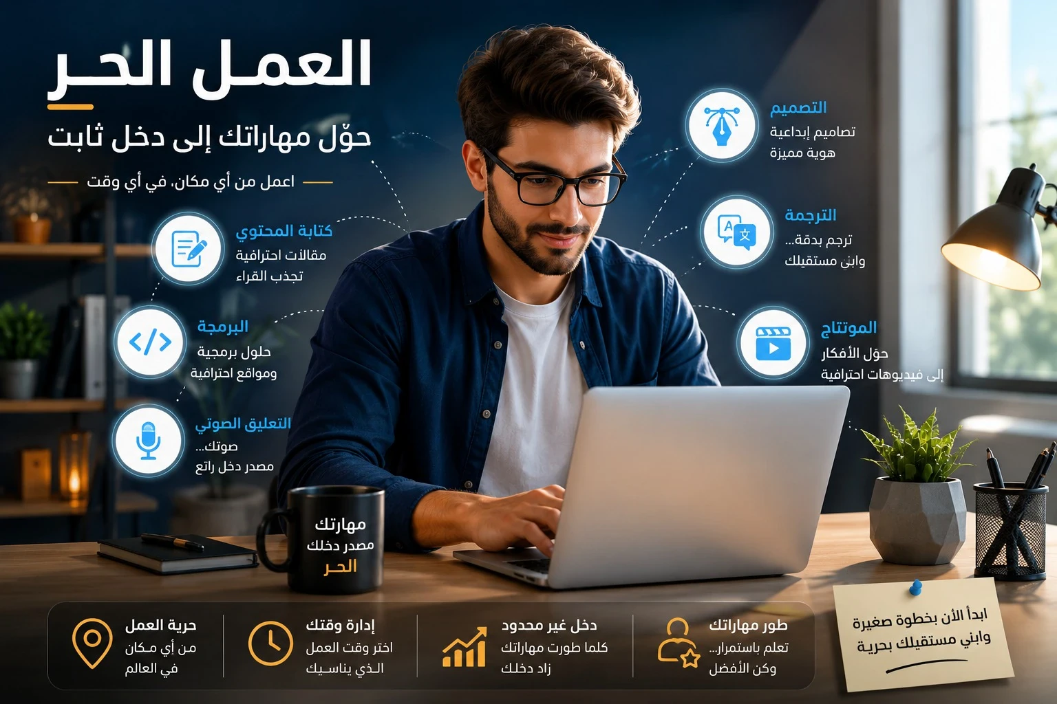 image about كيف تربح من الإنترنت في 2026: 6 طرق مجربه لبناء دخل حقيقي ومستدام