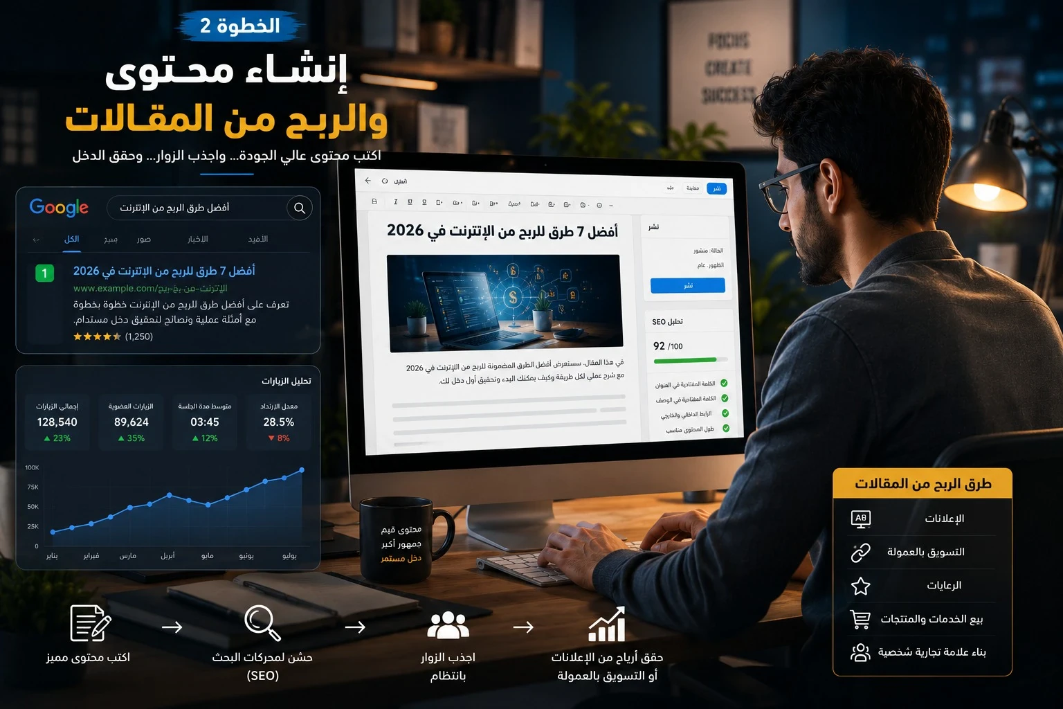 image about كيف تربح من الإنترنت في 2026: 6 طرق مجربه لبناء دخل حقيقي ومستدام