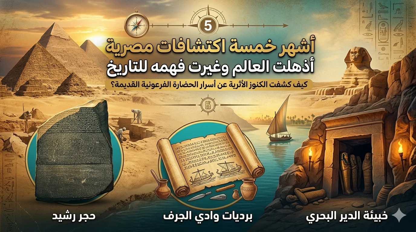 image about أشهر 5 اكتشافات أثرية مصرية أذهلت العالم وغيرت التاريخ إلى الأبد