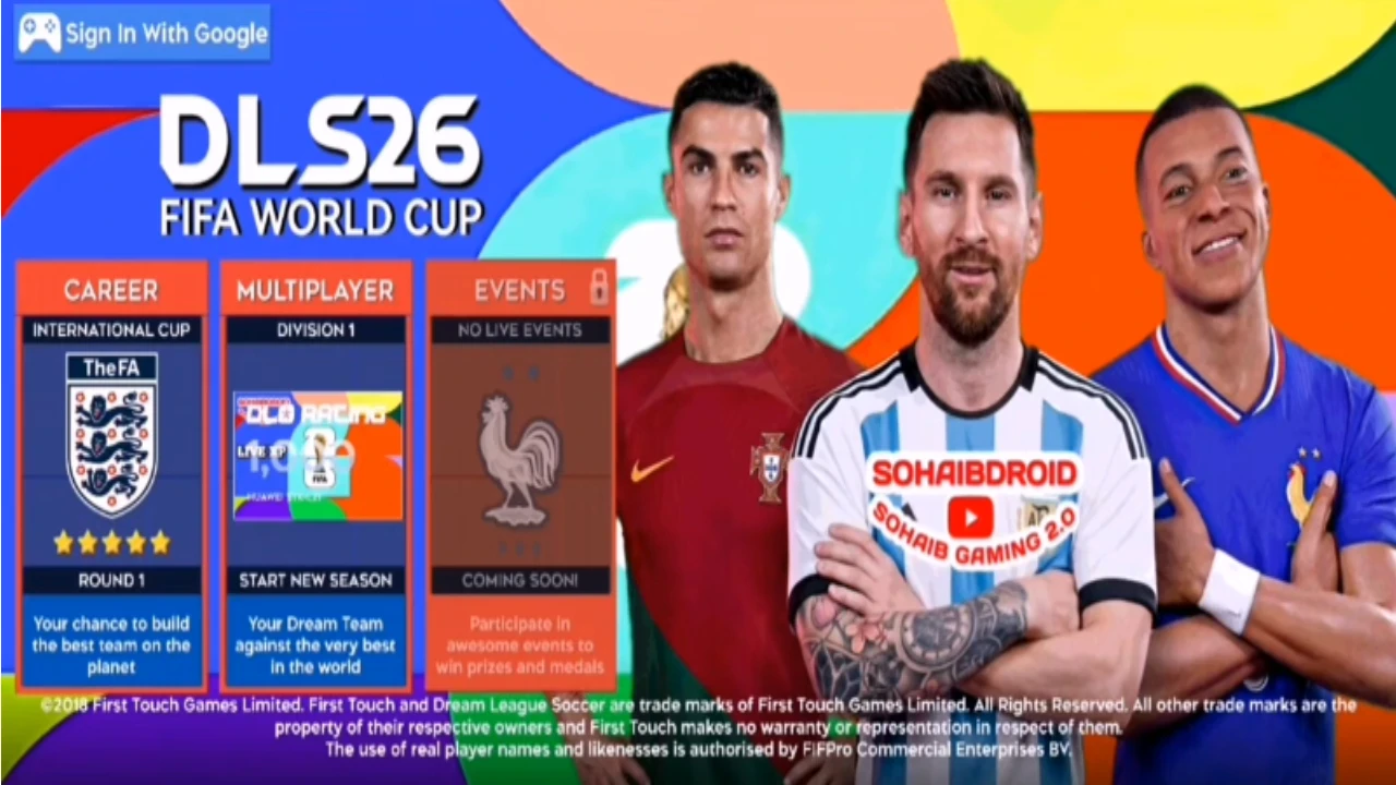 image about تحميل لعبة DLS 19 مود DLS 26 (كاس العالم) للاندوريد بدون انترنت بحجم 400 ميجا فقط