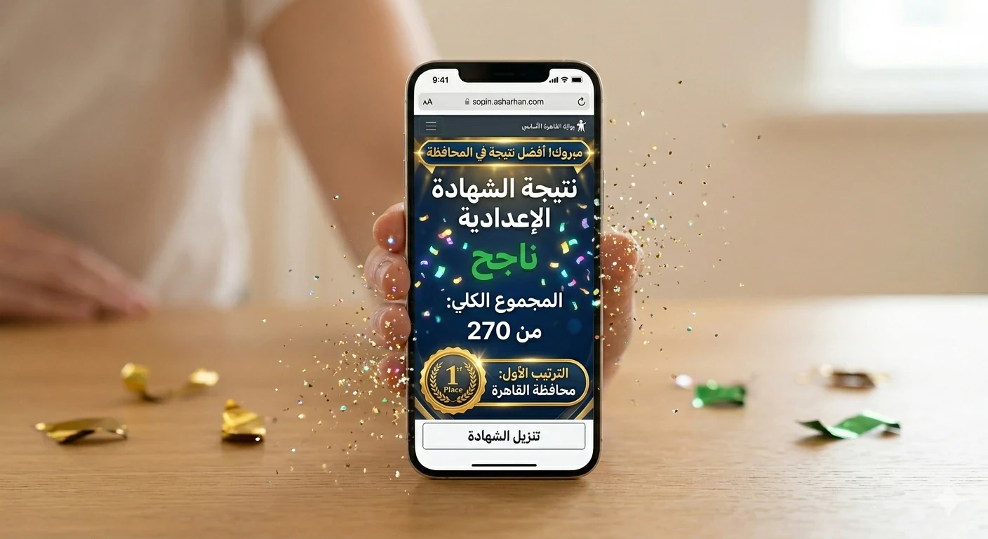 image about عاجل : رسمياً ظهور نتيجة الشهاده الإعدادية في محافظة القاهره بعد إعتماد المحافظ