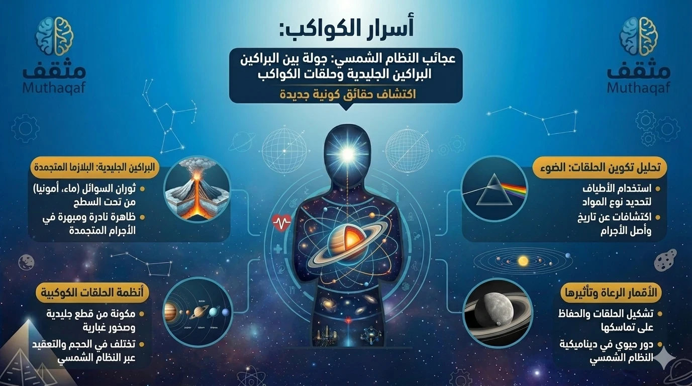 image about عجائب النظام الشمسي – جولة بين البراكين الجليدية وحلقات الكواكب