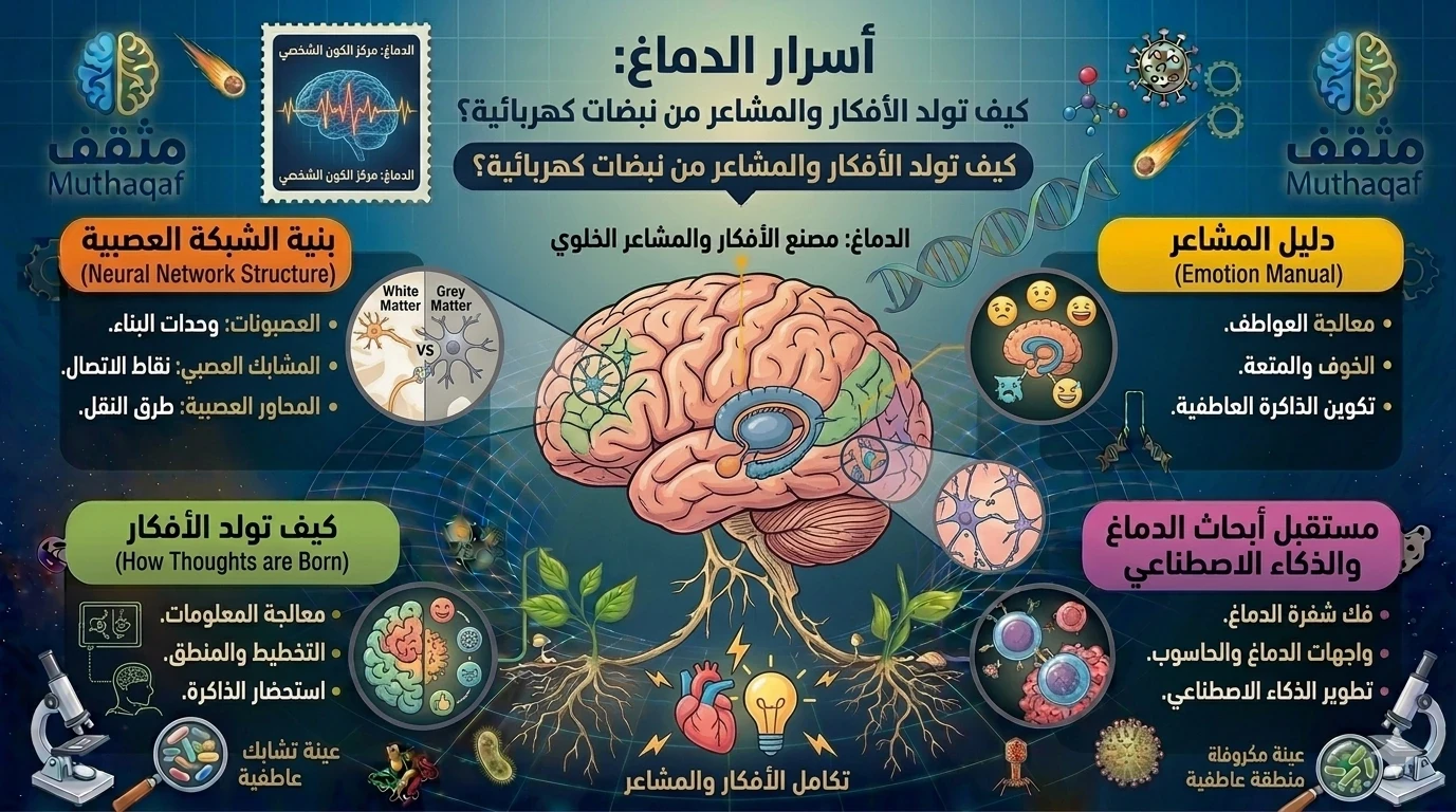 image about أسرار الدماغ – كيف تولد الأفكار والمشاعر من نبضات كهربائية؟