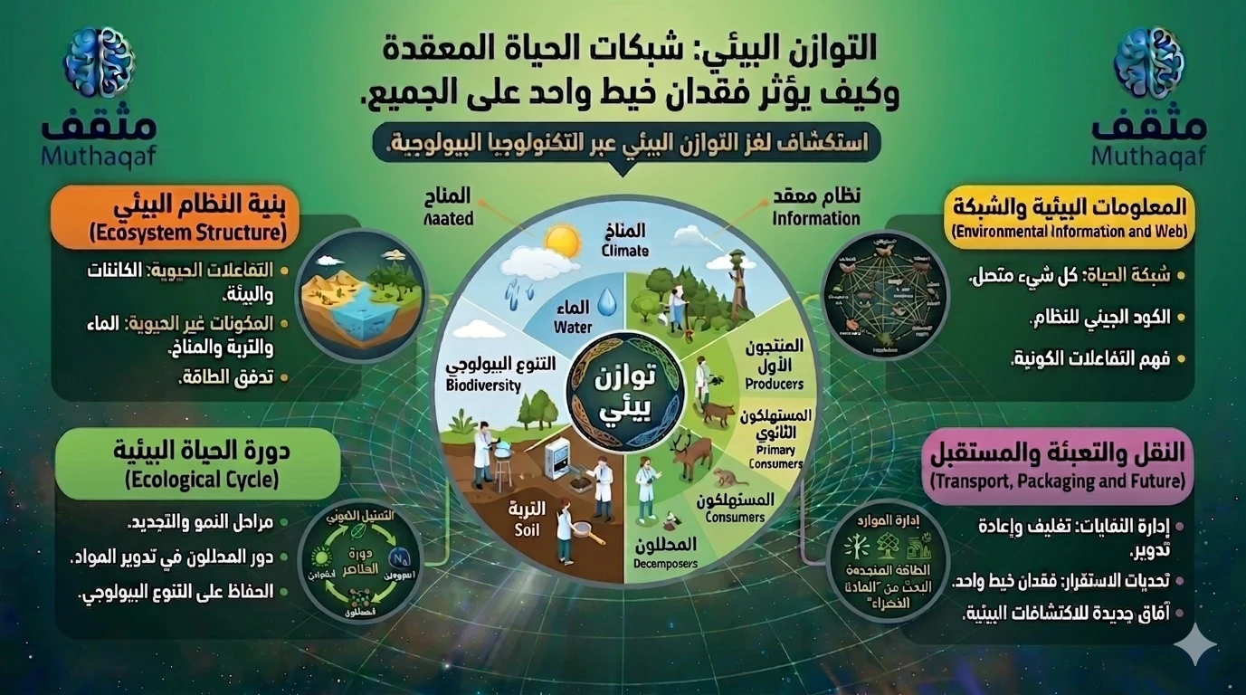 image about التوازن البيئي – شبكات الحياة المعقدة وكيف يؤثر فقدان خيط واحد على الجميع