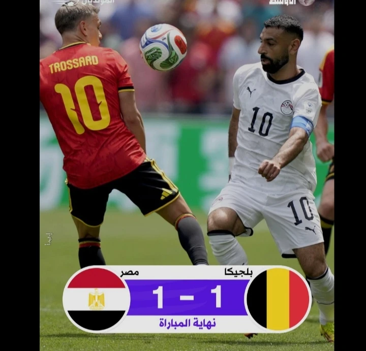 image about ملخص المباراه المثيرة  لمنتخب مصر وبلجيكا فى كأس العالم 2026
