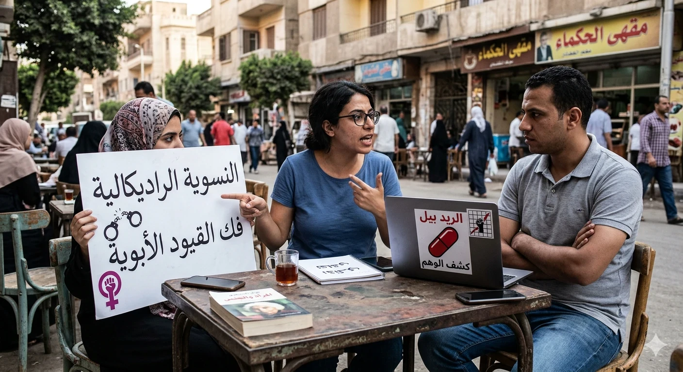 image about يغيب العقل حين يحكمه الهوى: البيوت بين مطرقة الذكورية الرقمية وسندان النسوية الراديكالية 