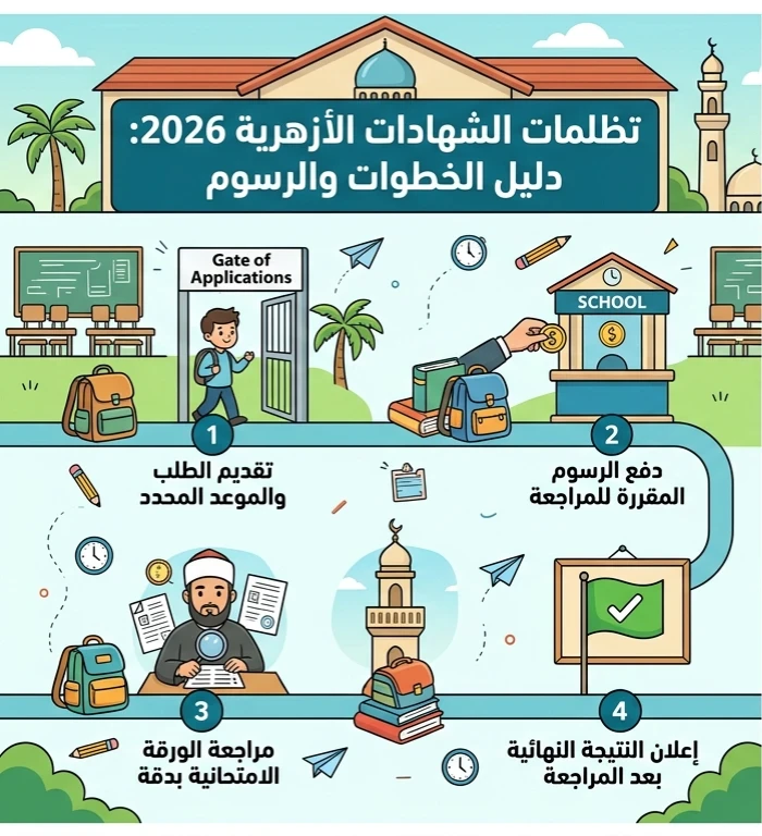 image about ⚠️ تظلمات الشهادات الأزهرية 2026.. خطوات تقديم التظلم ورسوم المراجعة والأوراق المطلوبة بالتفصيل