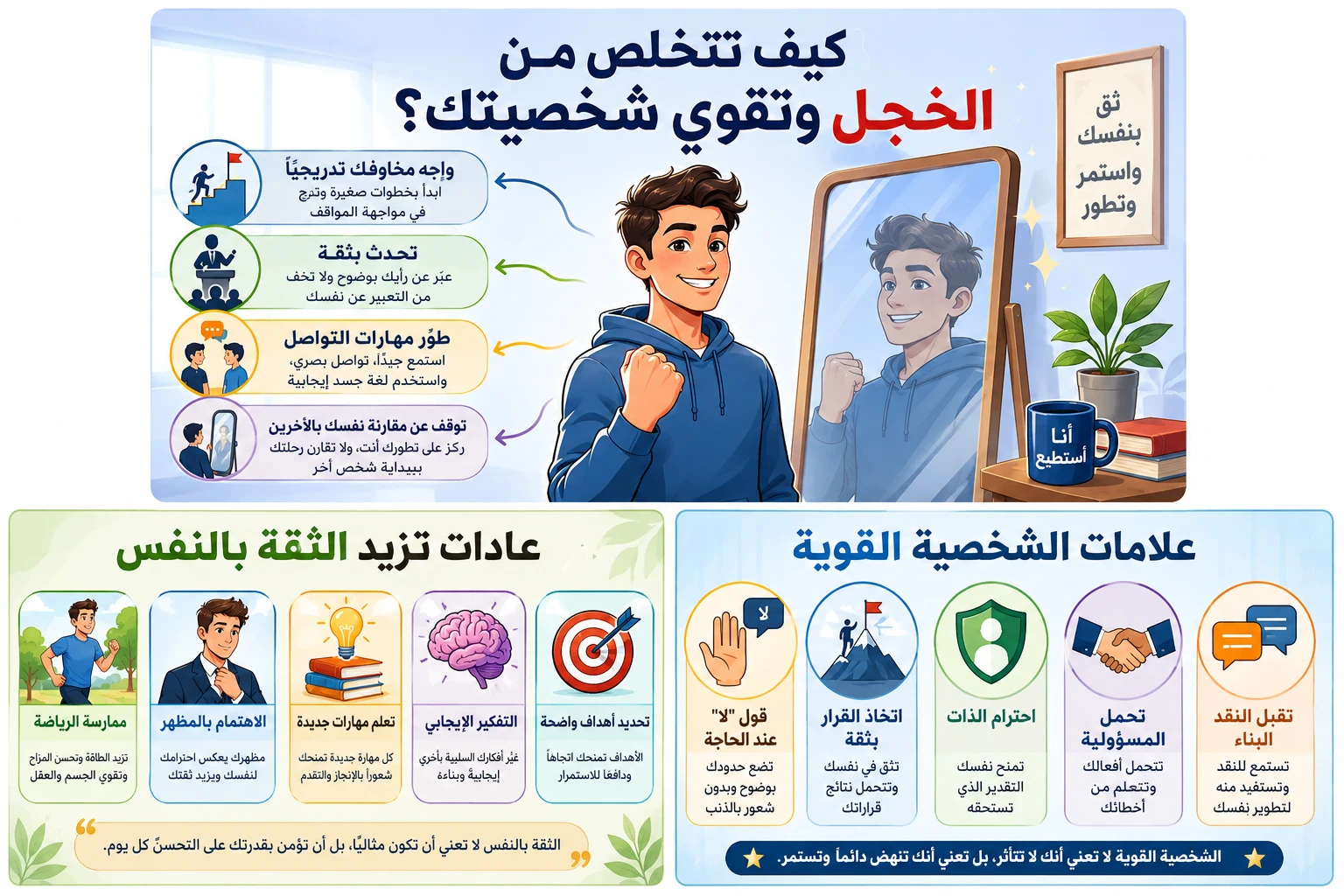 image about  كيف تتخلص من الخجل وتقوّي شخصيتك؟