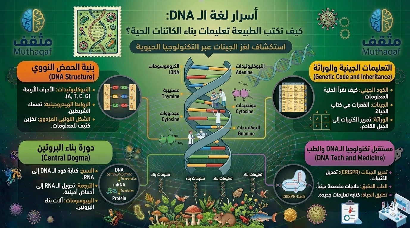 image about لغة الـ DNA – كيف تكتب الطبيعة تعليمات بناء الكائنات الحية؟