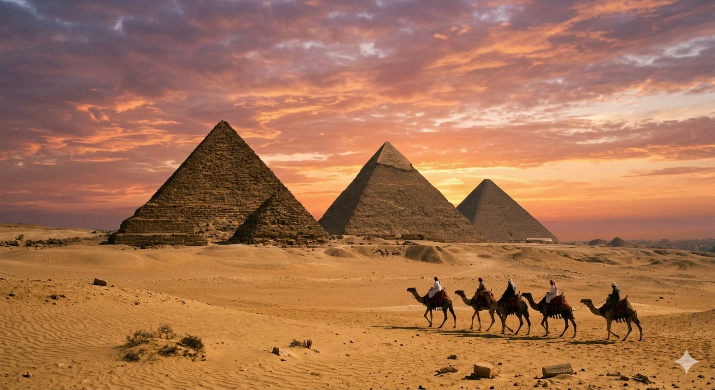 image about أسرار لم تبح بها الرمال: رحلة عبر الزمن إلى أهرامات الجيزة