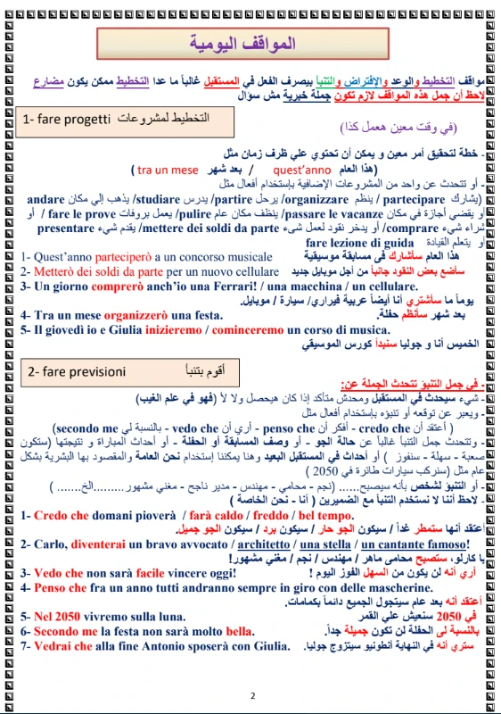 image about تحميل كتاب البريمو مراجعة المواقف في اللغة الإيطالية للصف الثالث الثانوي 2026 PDF مجانًا