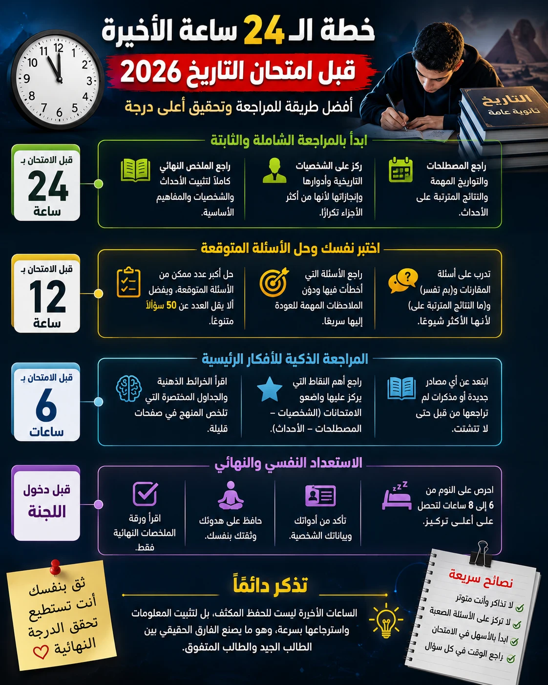 image about 🔥 تحميل مراجعة التاريخ للصف الثالث الثانوي 2026 PDF إعداد أحمد عادل | 300 سؤال متوقع ومفتاح الدرجة النهائية