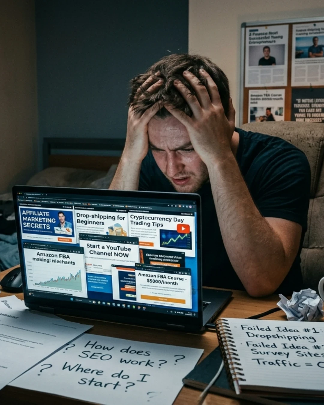 image about 💣 لماذا يفشل 90% من المبتدئين في الربح من الإنترنت رغم كثرة الطرق؟ (السبب الحقيقي الذي لا يخبرك به أحد)