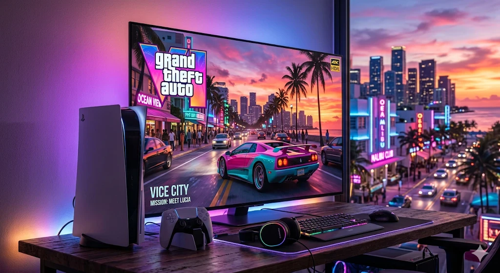 image about 🎮 GTA 6: ثورة جديدة في عالم الألعاب المفتوحة على PlayStation 5