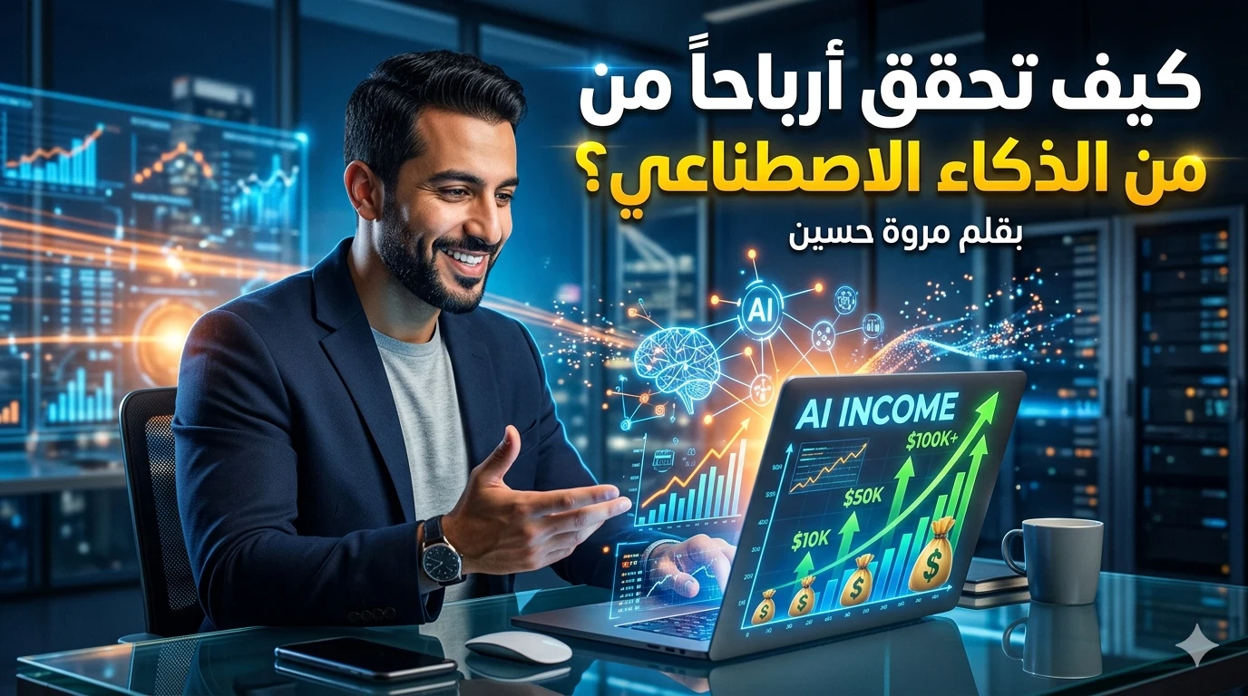 image about كيفية الربح من الذكاء الاصطناعي للمبتدئين: 7 طرق حقيقية لتحقيق دخل من المنزل