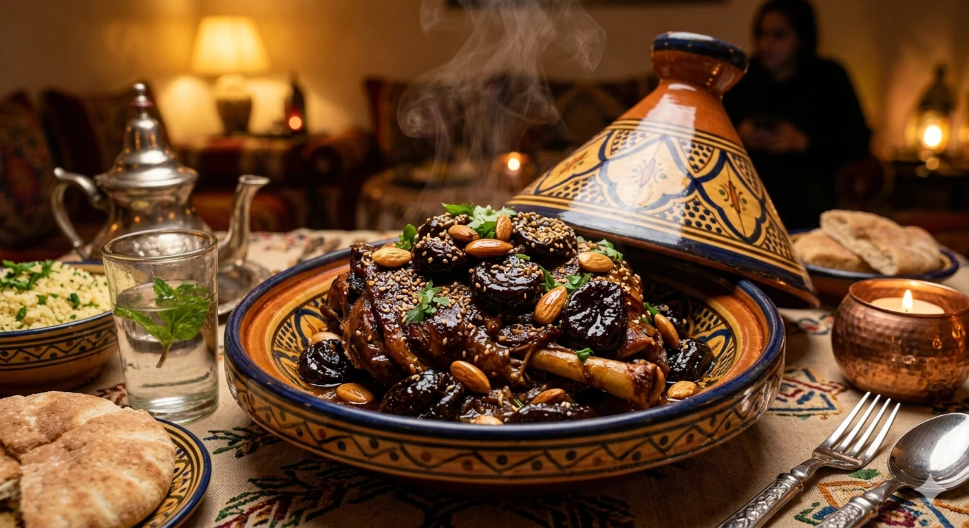 image about لحم بالبرقوق المغربي: طبق فاخر يجمع بين حلاوة الفواكه وأصالة المطبخ المغربي