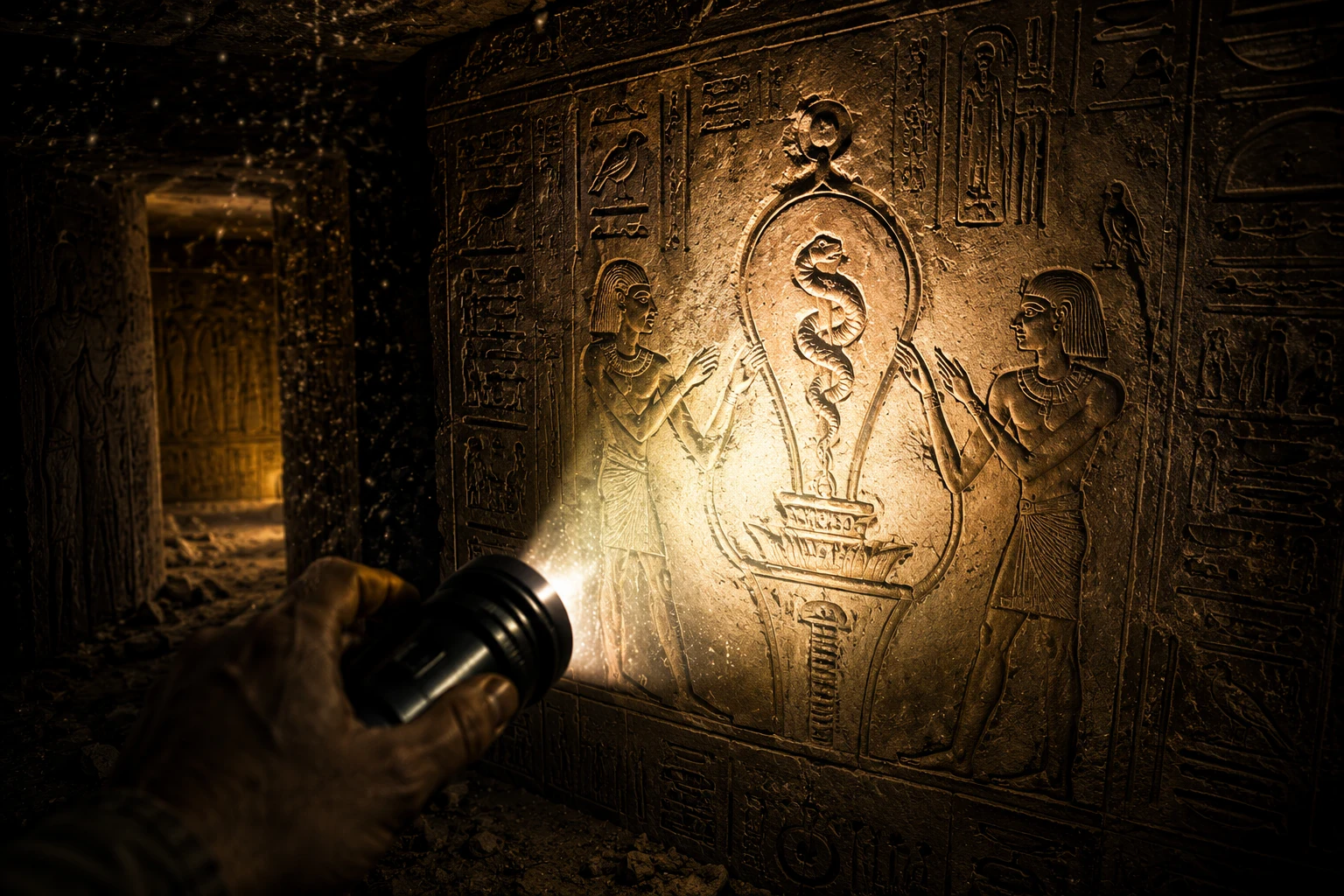 image about 🏺 الذكاء البشري المفقود: كيف أضاء الفراعنة سراديب الموتى المظلمة بدون كهرباء؟ ☀️❌