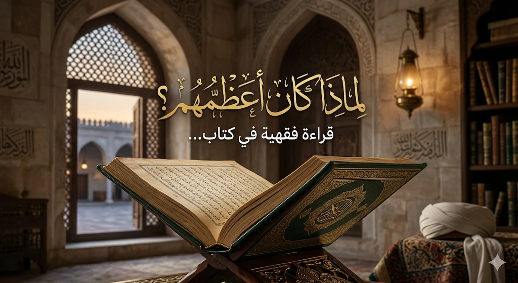 image about لماذا كان أعظمهم؟ قراءة فقهية في كتاب