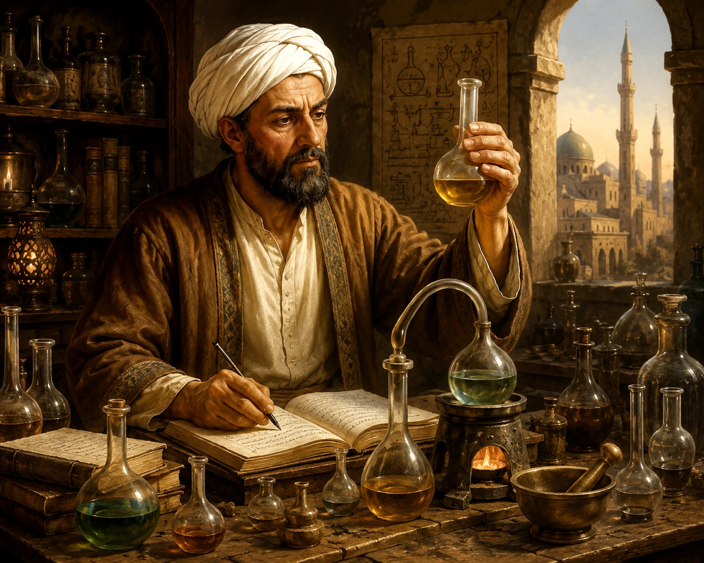 image about من مختبر الكوفة إلى العالم: قصة جابر بن حيان رائد الكيمياء