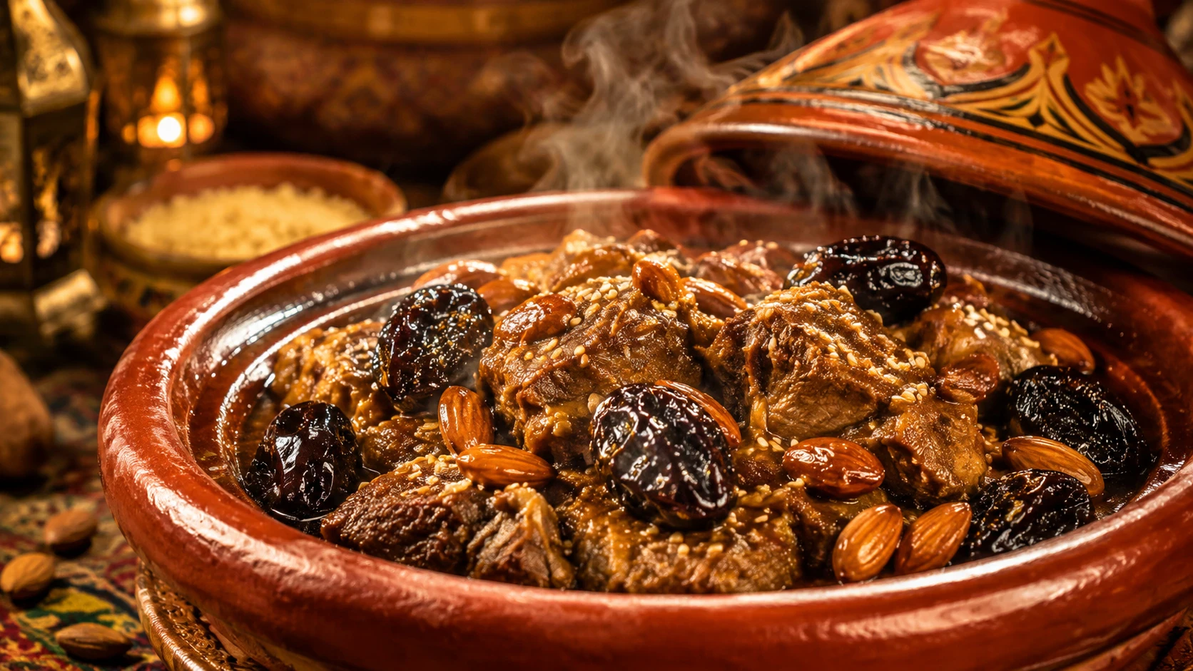 image about طاجين اللحم بالبرقوق المغربي: تحفة المطبخ المغربي بين حلاوة الفاكهة وغنى التوابل