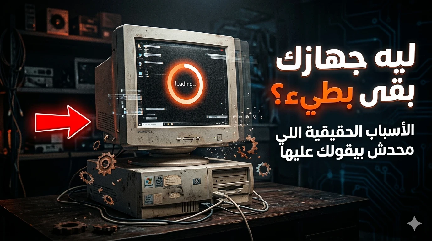 image about 💻 بطء الكمبيوتر في 2026: الأسباب الحقيقية اللي محدش بيقولك عليها + حلول فعّالة