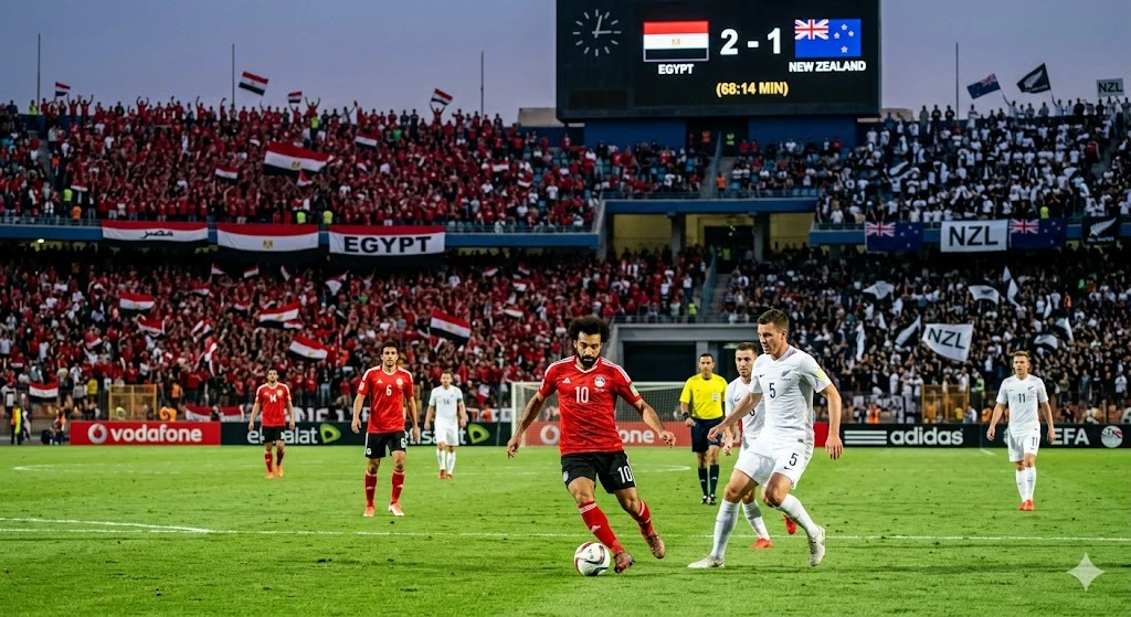 image about ملخص مبارات مصر و نيوزلاندا