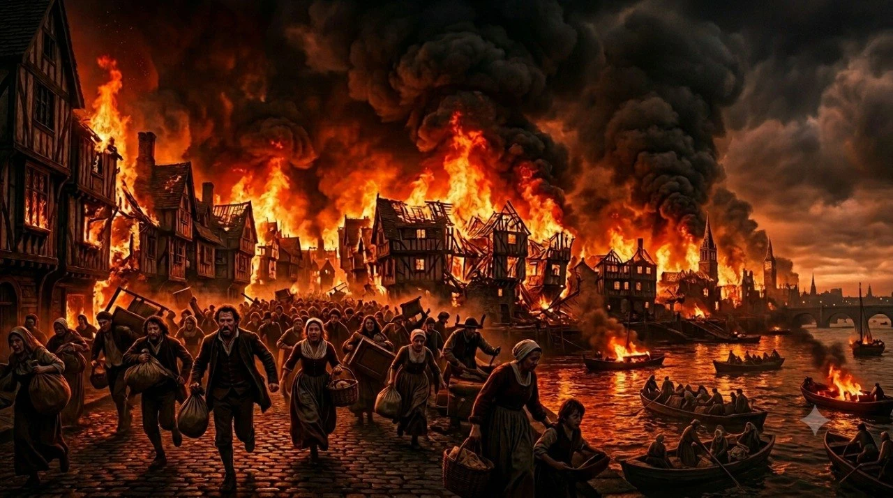 image about الليلة التي تحولت فيها لندن إلى جحيم مشتعل