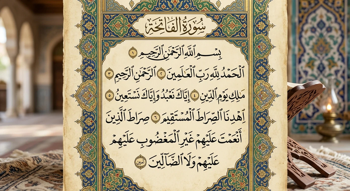 image about سورة الفاتحة: أعظم سورة في القرآن الكريم