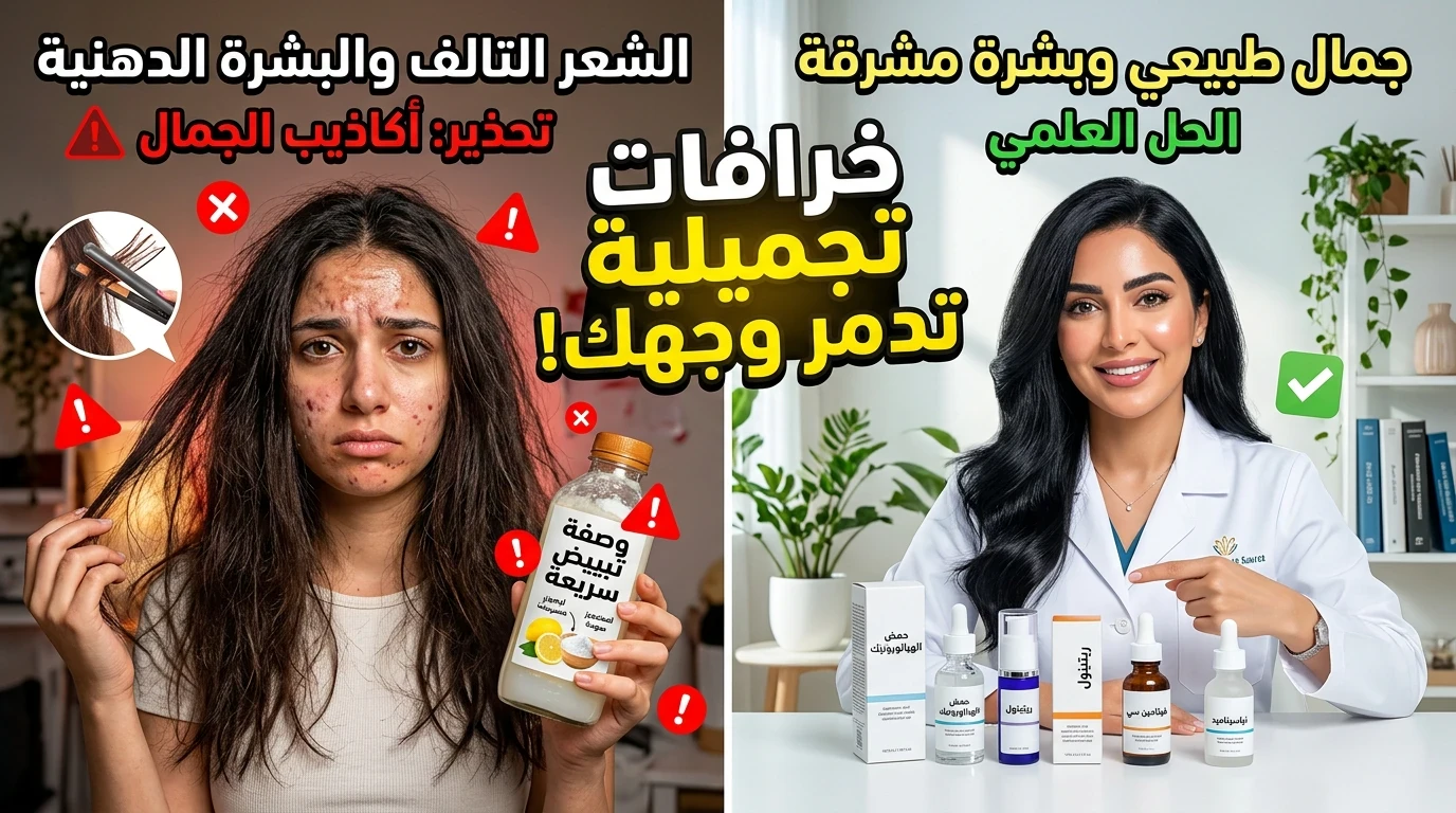 image about أشهر المعلومات الخاطئة عن الشعر والبشرة: خرافات تجميلية قد تضر أكثر مما تنفع