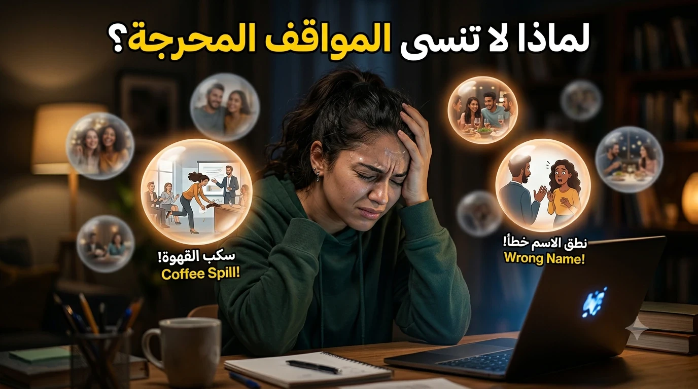 image about لماذا يتذكر عقلك المواقف المحرجة أكثر من السعيدة؟ السر الذي لا يعرفه الكثيرون