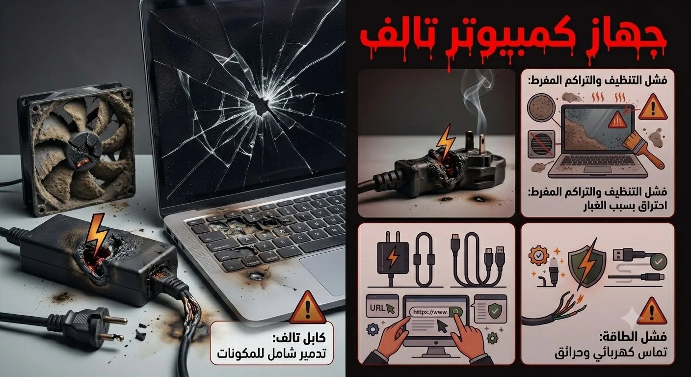image about أخطاء شائعة تدمر الكمبيوتر وأنت لا تدري