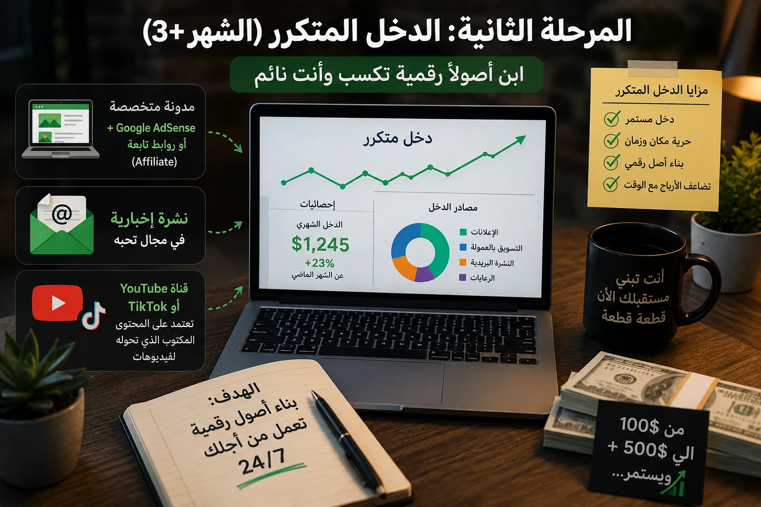 image about خارطة طريقك للـ 100-500$ الأولى