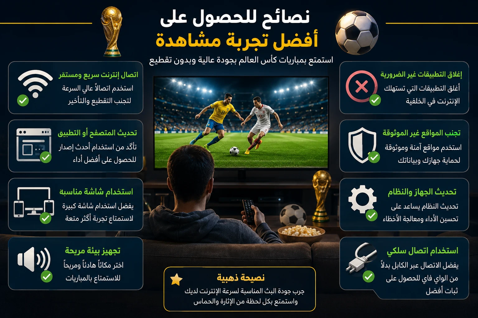 image about مشاهدة كأس العالم مجانًا عبر الإنترنت | بث مباشر لأقوى مباريات البطولة العالمية
