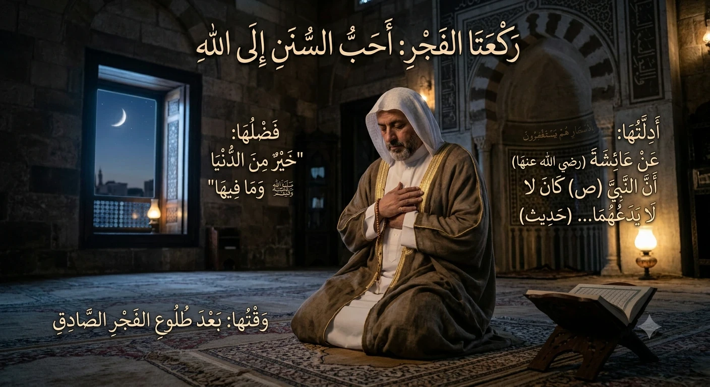 image about  رَكْعَتَا الفَجْر أحبّ السنن إلى الله — فضلها ووقتها وأدلتها