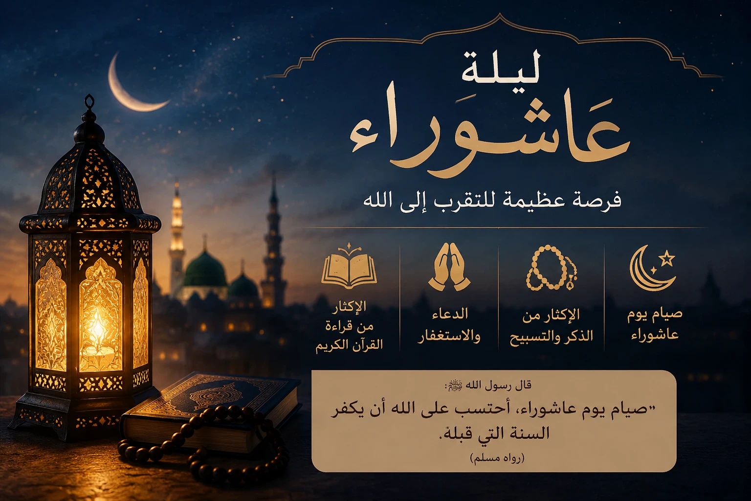 image about ليلة عاشوراء.. نفحات إيمانية وفرصة عظيمة للتقرب إلى الله